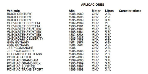 Reten Cigueñal Chevrolet Celebrity 1985-1986 2.8l Dc