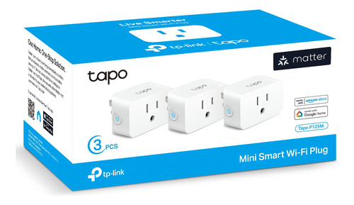 Tp-link Tapo Matter Compatible Smart Plug Mini, Diseño Comp