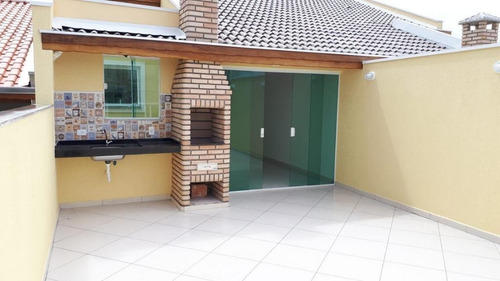 Cobertura À Venda, 114 M² Por R$ 419.000,00 - Vila Camilópolis - Santo André/sp - Co1608