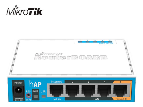 Routerboard Mikrotik Hap Rb951ui-2nd/2.4ghz 160mw 5 Puertos