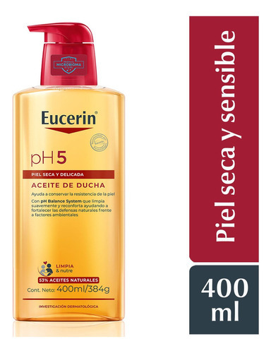 Aceite De Ducha Ph5 Piel Seca Y Delicada 400ml Eucerin