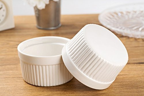 Set De 8 Piezas 6 Oz De Porcelana Redonda Horno Safe Ramekin