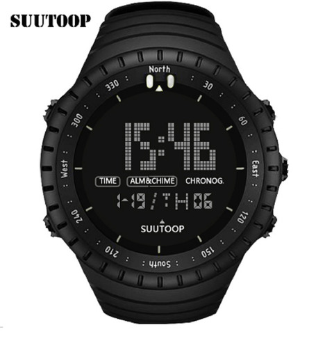 Relógio Masculino Militar Suutoop Led Digital Preto