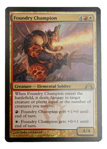 Carta Foundry Champion [gatecrash] Mtg Elemental Soldier