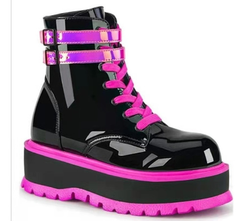 Botas Con Hebilla A Juego Street Punk Martin