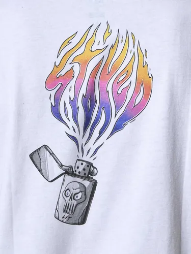 Polera Arte Stoked Hombre Blanca