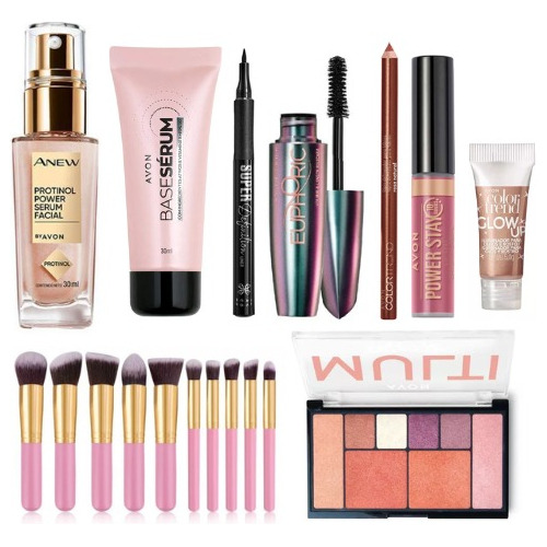 Set De Maquillaje Kit Maybelline Completo Pro Avon Natura