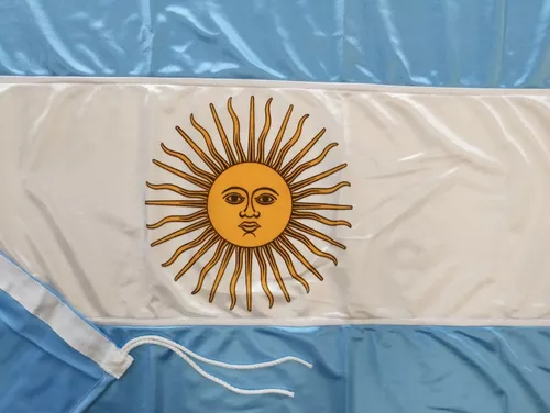 Bandera Argentina De Flameo Con Sol 180 X 300 Cm Reforzada