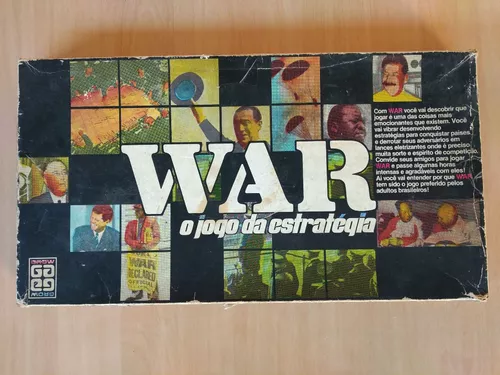 Antigo Jogo de tabuleiro WAR-2 - GROW - Na caixa original - Anos