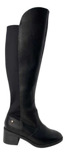 Bota Cano Longo Over Salto Baixo 23-59131 Preto Ramarim