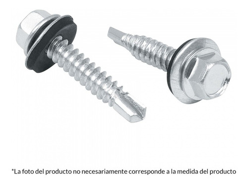 Pija Punta Broca Hexagonal 1/4 X 2 Rondana Hule (100pz)