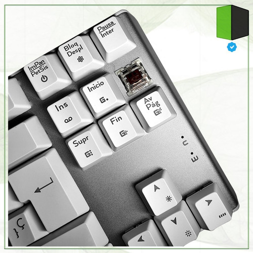Teclado Mecanico Gamer Rgb 88 Teclas Software Macros Nisuta Blanco Español España