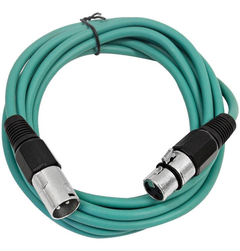 Sísmica Audio Saxlx-10 10 'green Xlr Male To Xlr Female Patc