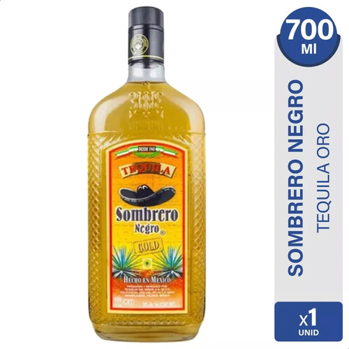 Tequila Sombrero Negro Gold Oro Origen Mexico - 01mercado