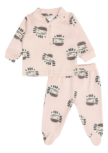 Conjunto Bebe Mimos Rayados - Tienda De Mimos Rosa Claro 3-6 M
