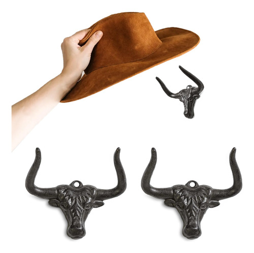 Hydermus Perchero De Sombrero De Vaquero Para Pared, Paquete