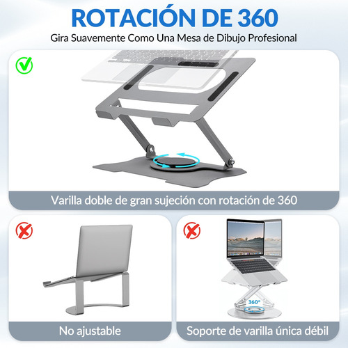 Base Soporte Para Laptop Tableta Portátil Ajustable Plegable