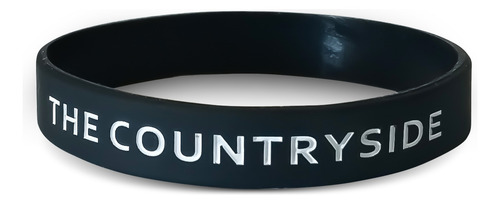 Pulseira Country Texas Farm Silicone Preto E Branco