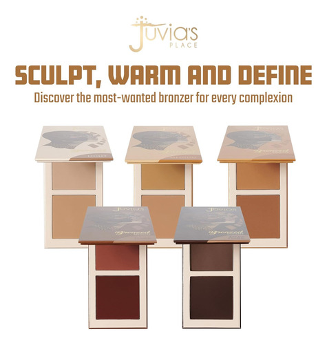 Juvia's Place Bronzed Duo Bronzer Tan - Bronceador Mate Suav