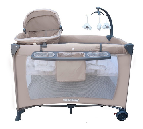 Imagen 2 de 7 de Practicuna Cuna Megababy Completa + Mosquitero + Organizador