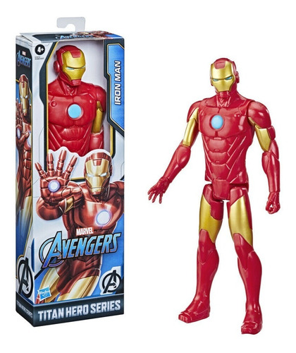 Muñeco Avengers Iron Man Articulado Titan Hero Power Fx