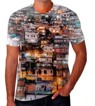 CAMISETA MASCULINA GRAU FAVELA PINK #02 - MEU ESTAMPADO