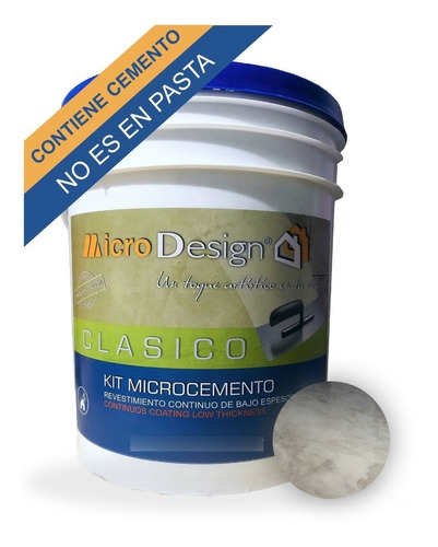 Microcemento Microdesign® Premium 10m2 18kg C/ Hidrolaca Pu