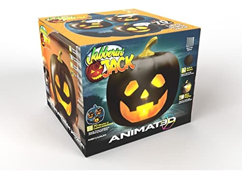 Animat3d Calabaza Negra Animada Xl Jabberin' Jack Con Pro