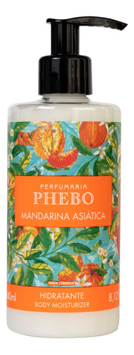  Hidratante Phebo en frasco de 240mL/233g mandarina asiática