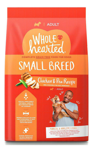 Wholehearted Alimento Perro Raza Pequeña Pollo/chícharo 6 Kg