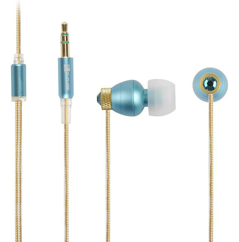 Ibuds Cristal Swarovski G-cube Ib990t Auricular Color Azul