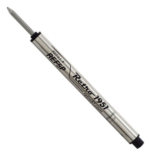 Retro 1951 Recambio Tinta Rollerball Tapa Corta Negro 3