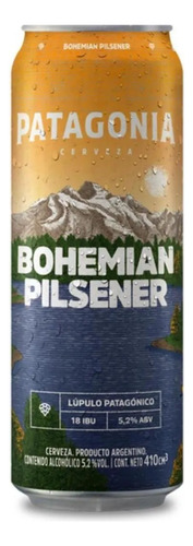 Cerveza Patagonia Bohemian Pilsener Rubia Lata 410 ml