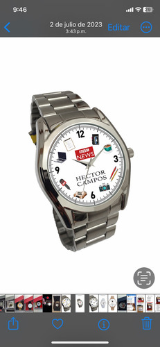 Reloj Mod. Criminólogo Personalizado (acero)