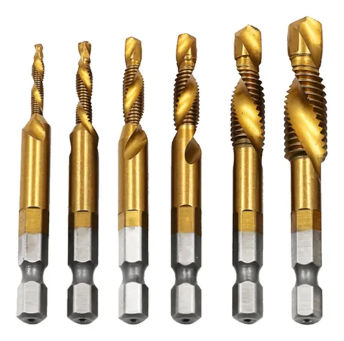 comprar Juego De Brocas Combinadas, 6 Unidades, Brocas Métricas Hss