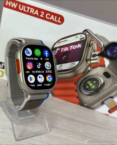 Relógio Smartwatch Android 5g Duas Câmeras Chip Wi-fi 64gb Prata . . .