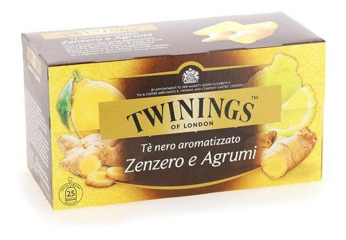 Imagen 3 de 10 de Te Twinings Of London Jengibre Limon Te Negro Zenzero Agrumi