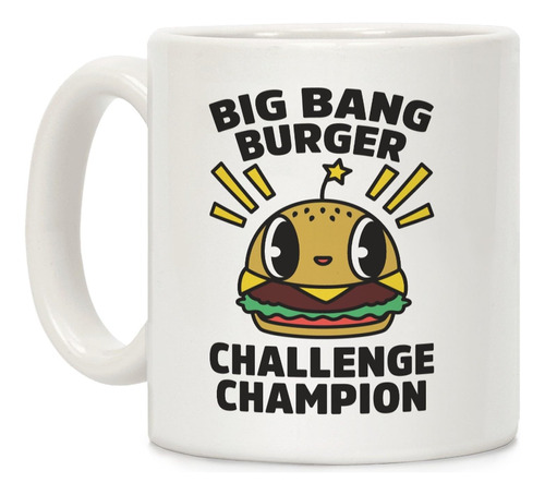 Lookhuman Big Bang Burger Challenge Champion Taza De Café De