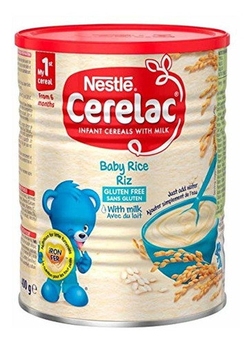 Imagen 1 de 1 de Nestle Cerelac, Arroz Con Leche, 14.11-ounce Puede (400 Gram