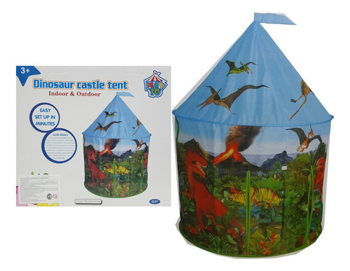 Carpa Para Niños Castillo Dinosaurios Imp Sud 8207