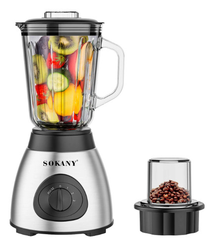 Batidora Exprimidora Sokany Sk-148s De 3 Velocidades Gris 400 (Reacondicionado)