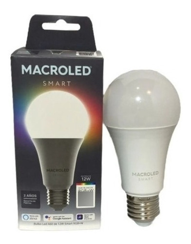 Macroled Lámpara Led Smart 12w Wifi+bluetooth - Rgb Ww - E27