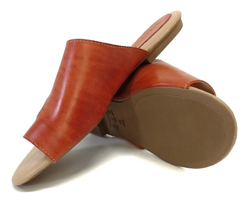 Imagem 3 de 4 de Chinelo Feminino Rikastore Em Couro Legítimo