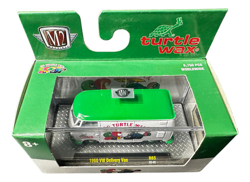 M2 Machines 1960 Volkswagen Delivery Van Turtle Wax Blanco
