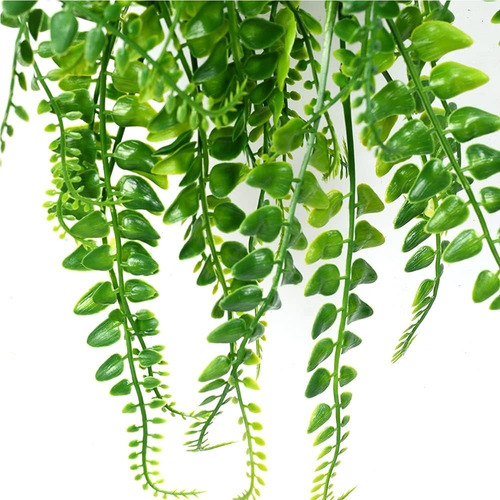 S Set De 2 Helechos Artificiales, Plantas Colgantes Falsas