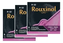 Comprar Kit 3 Encordoamentos Aço Cavaco Cavaquinho Leve Rouxinol R32