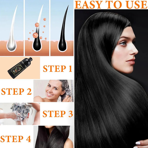 Shampoos Instantâneos Para Tingir Cabelos Pretos