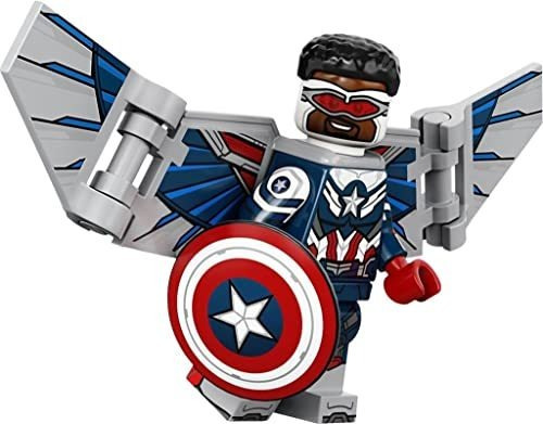 Minifigura Del Capitán América Falcon De Lego Marvel Series