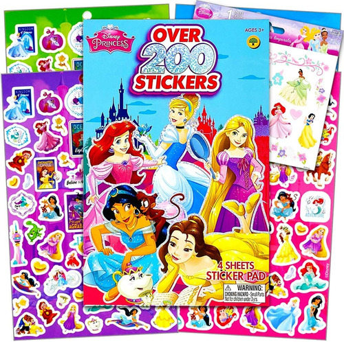 Disney Princesas - Más De 200 Stickers Pegatinas