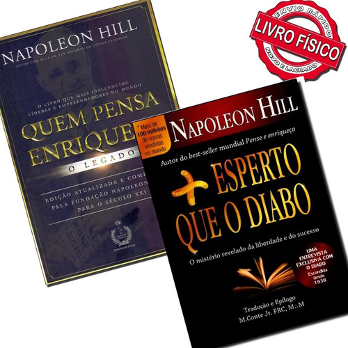 Kit Livros Quem Pensa Enriquece + Mais Esperto Que O Diabo